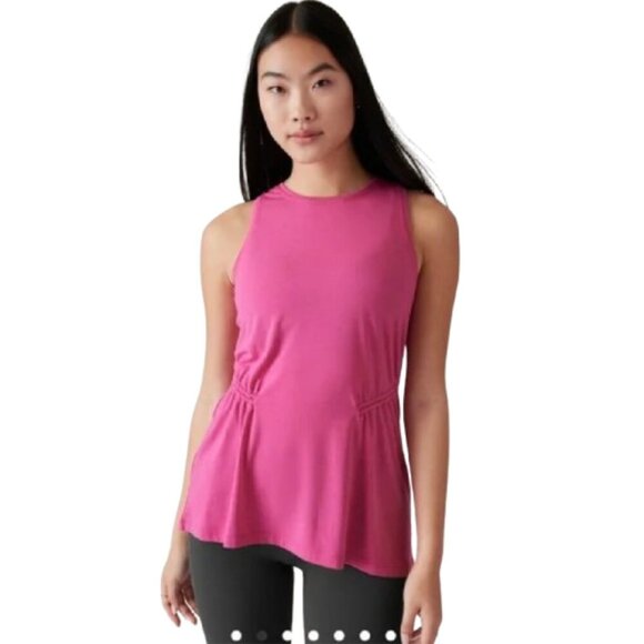 Athleta Tops - Women's Plus 2X NWT Athleta Air Out Cinch Pink Tank Lightweight Soft